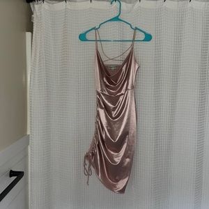 Hoco dress. By. Almost Famous. Size medium. Satin pink.